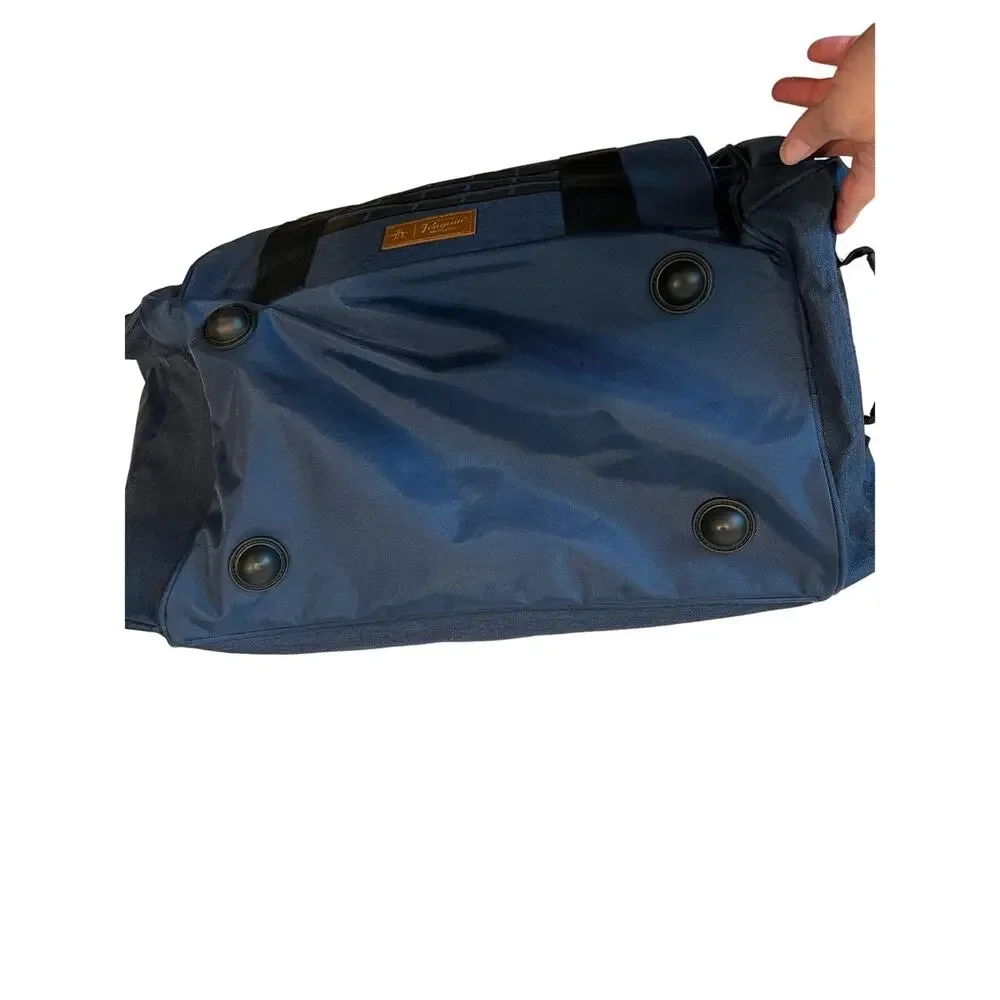 Penguin Munsingwear Heavy Canvas Blue Duffel Bag 24x12x12